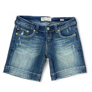 MEK Shorts Blue Distressed Denim Shorts Women’s Size 29”